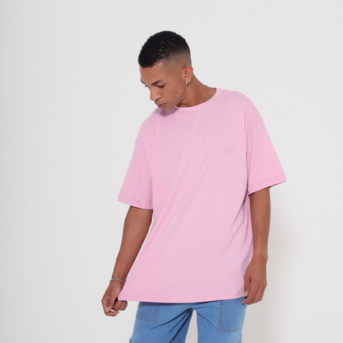Kit 5 Camisetas Oversized Masculina 100% Algodão Gola Grossa