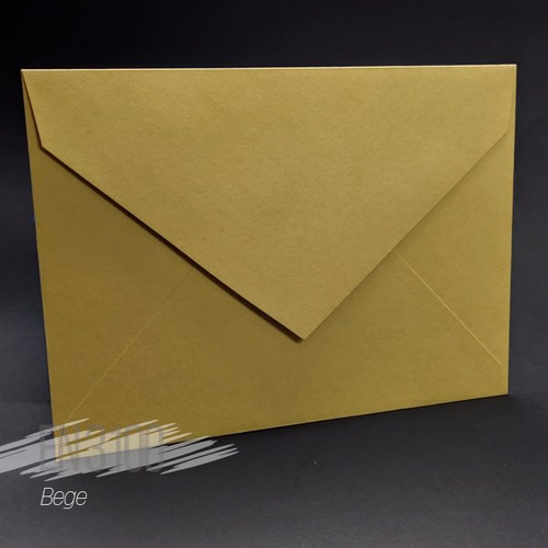Envelope Bico En 3100 - Bege - 15x21cm - 25 Unidades Bege Liso