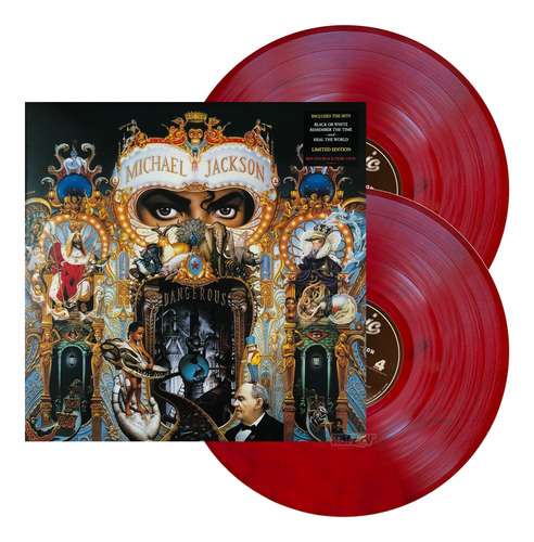 Michael Jackson  Dangerous 2 Lp Acetato Vinyl / Rojo