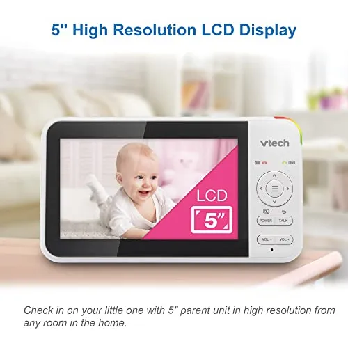 Monitor De Bebé Vtech Ptz Lcd Con Cámara Nocturna