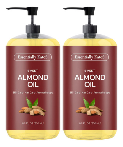 Essentially Kates Aceite De Almendras Dulces, 33.8 Onzas Liq