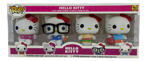 Hello Kitty  Set X4 Figuras De Colección Juguete Para Niñas 