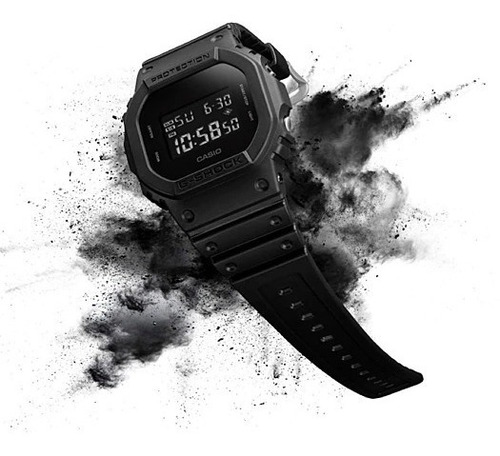 Imagen 3 de 4 de Casio G Shock Dw 5600bb 1 Black Comercio Oficial Autorizado
