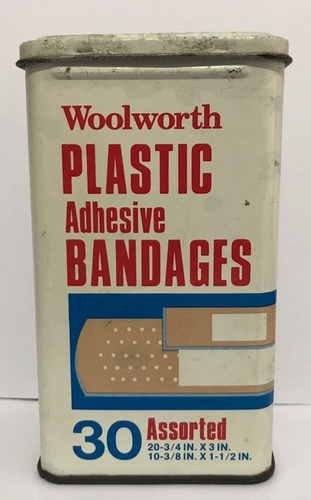 Lata Antiga Woolworth Bandages U.s.a (band-aid)