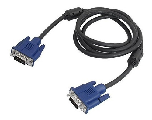 Uxcell Negro Azul Vga De 15 Pines Macho A Macho Monitor De