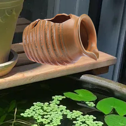 Frasco De Fuentes De Cerámica Jarra De Bote De Agua Caqui