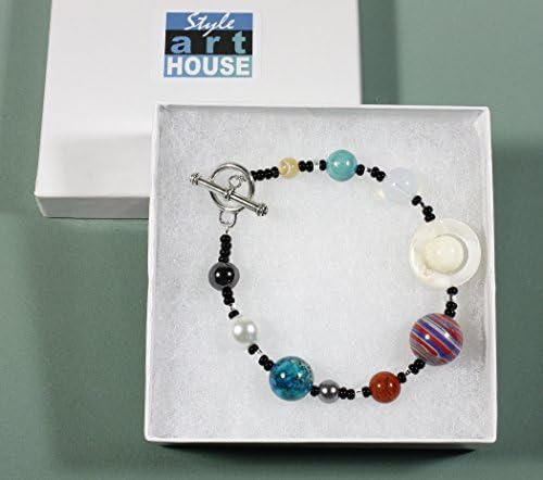 Pulsera De Los Nueve Planetas, El Sistema Solar En Piedras S