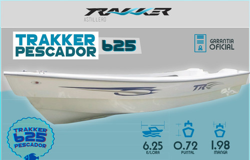 Imagen 2 de 15 de Lancha Tracker Trakker 625 Pescador