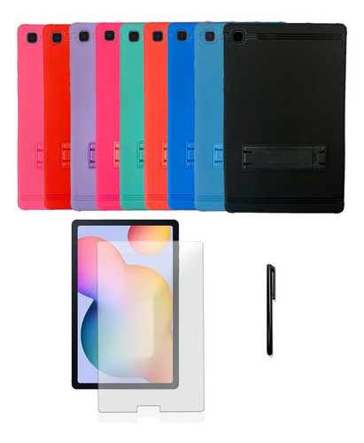 Imagem 1 de 5 de Case Capa Para Tablet Galaxy Tab A7 Lite + Película + Caneta
