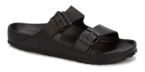 Sandalias Dos Hebillas Negro Ferrato Hombre Hercules 2550