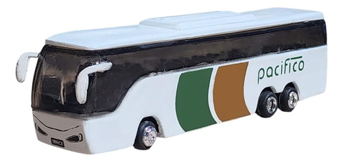 Autobús A Escala De Juguete Pacífico Coleccionable Blanco