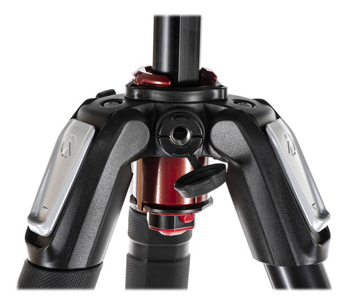 Tripé Manfrotto MT055xPro3, coluna horizontal de 3 seções, cor preta