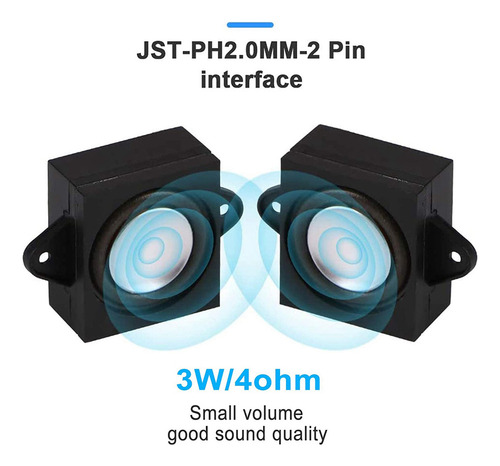 2 Altavoces De 4 Ohmios Y 3 Vatios Para Un Mini Sp Rduino De