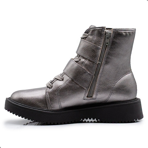 Borcegos Moleca Mujer Cordones Plataforma Cinto Cierre Bruna