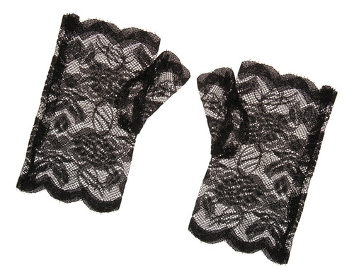 Guantes Con Lazo Sin Dedos For Boda Flor De Rosas Fiesta De