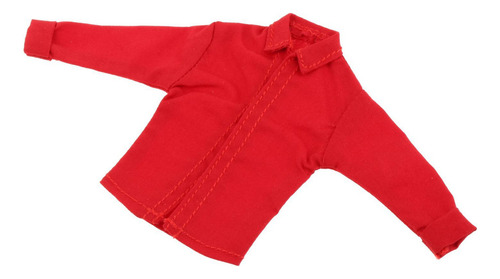 M Abrigo De Camisa A Escala 1/12 Para Accesorio De Rojo