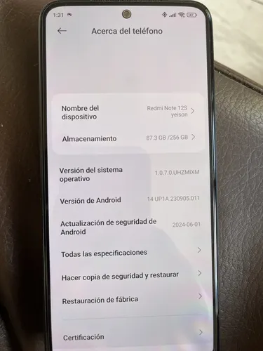 Xiaomi Redmi Note 12s 4g Dual Sim 256 Gb Onyx Black 8 Gb Ram (Usado)