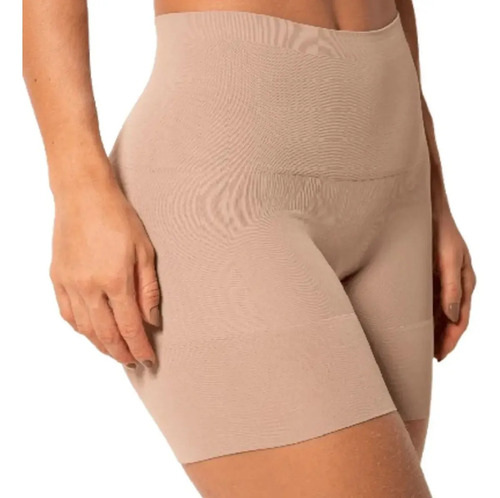 Bermuda Modeladora Trifil Diminui Barriga Levanta Bumbum Cor Bege - Macadâmia Tamanho Gg