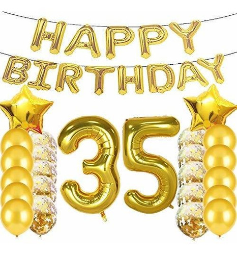 Sweet 35th Birthday Decorations Suministros Para Fiestas, Gl