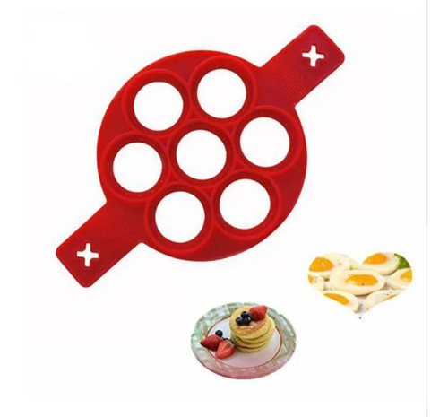 Imagem 3 de 9 de Forma Silicone Para Panquecas Ovos 7 Cavidades Kehome