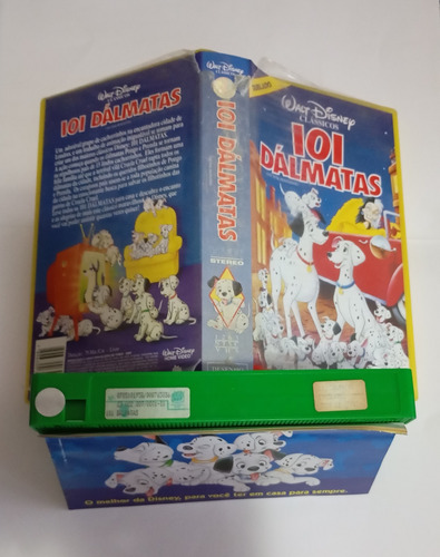 Vhs Dublado 101 Dálmatas + Panfleto Semi Novo (Usado)