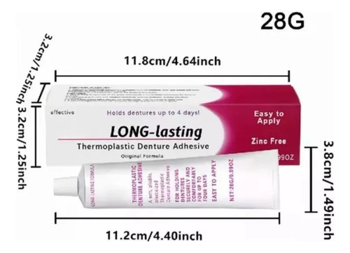 Nuevo Adhesivo Para Dentaduras Postizas Pegamento Para