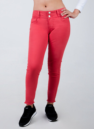 Pantalon Clasico Drill Stretch Mujer Dualy