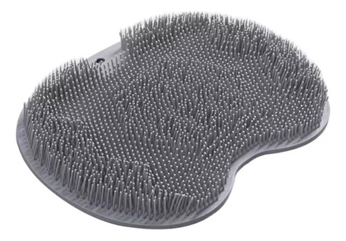 Alfombra Baño Ducha Antideslizante Masajeador Limpia Pies Color Gris