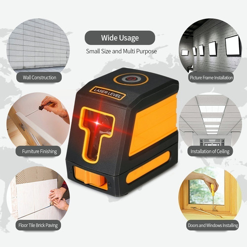 Presente Nível Laser Automático 2 Linhas Vermelho Profission