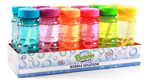 Botella Burbujas Grandes X12, Pack 1, Juguete Niños Festivid Color