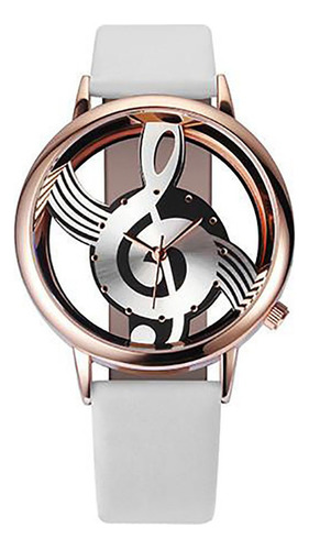 Relojes N Fashion Para Mujer, Con Notas Musicales, De Piel,