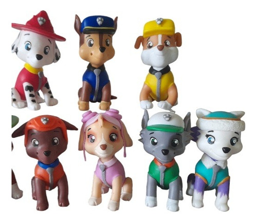 Adornos Para Torta Paw Patrol De Porcelana Fria