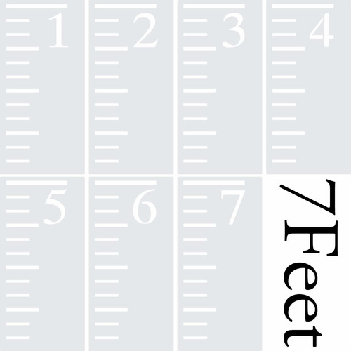 Plantilla De Tabla De Crecimiento De 7 Pies Para Medir ...