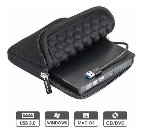 Unidad De Cd Dvd Externa Usb 3 0 Tipo C Reproductor De ...