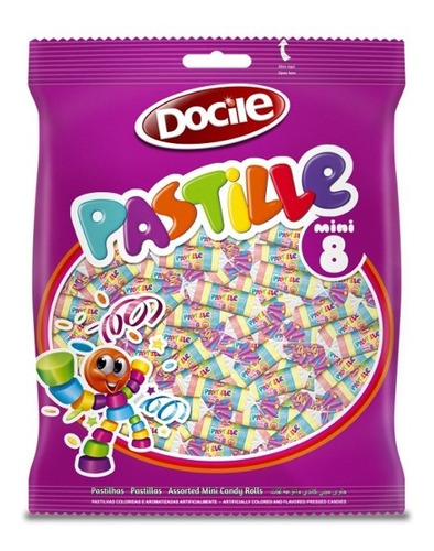 Pastillas Docile Mini 8 Sabor Frutal X 385 Gr