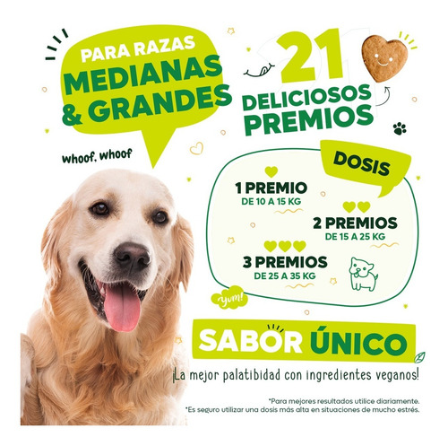 Imagen 5 de 6 de Waggy's® Premios Anti Estrés Y Ansiedad P/perros Grandes