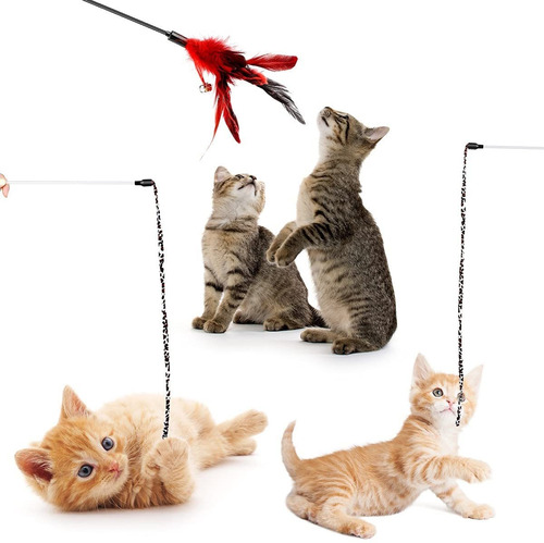 32 Pcs Cat Toys Kitten Toys, Variety Catnip Toys With Rainbo