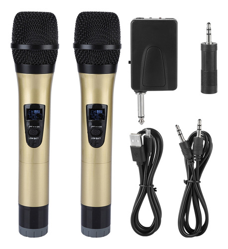 Micrófono De Mano Inalámbrico Vhf Universal Con Receptor