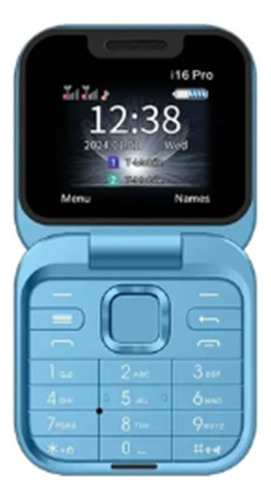 Lizusidtsy Mini Teléfono Móvil Con Tapa Radio Fm Negra De Voz Marcación Rápida Vibración Tarjeta 2sim Pantalla Pequeña Teléfono Plegable (azul)