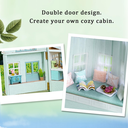 Casa De Muñecas Miniatura Kit Bricolaje Habitación Creativa