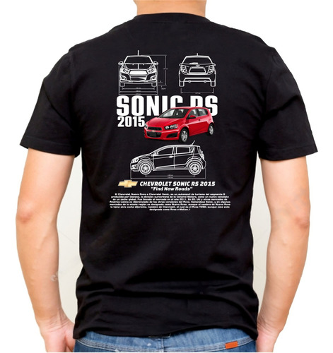 Remera Auto. Camiseta Chevrolet  Corsa, Sonic, Clasicas