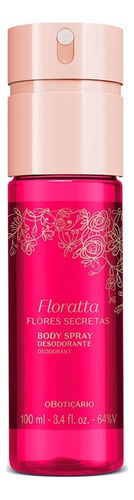 Body Spray Desodorante Floratta Flores Secretas, O Boticário