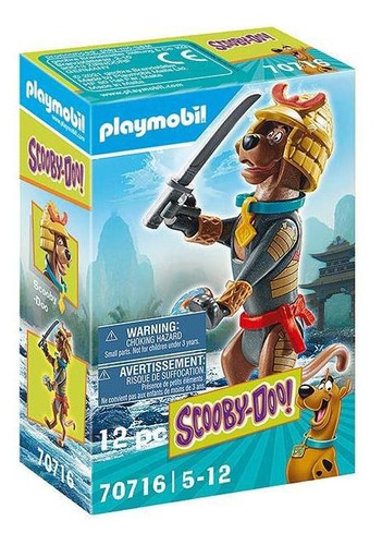 Figura Armable Scooby Doo Playmobil Coleccionable Samurai 
