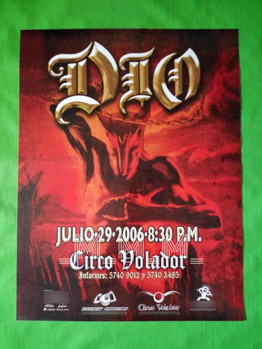 Ronnie James Dio Poster Oficial Circo Volador 2006