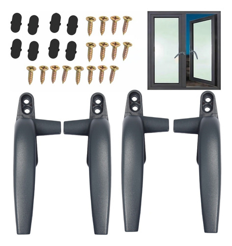 Manijas Universales Para Puertas Y Ventanas De Aleación De A