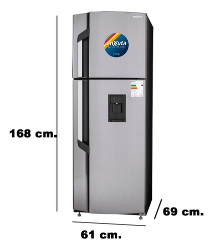 Imagen 2 de 6 de Heladera Frio Seco Refrigerador No Frost Con Freezer