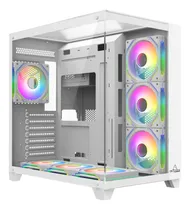 Comprar Chasis Gabinete Gamer Crystal Cube Xl Blanco X7 Fan Argb