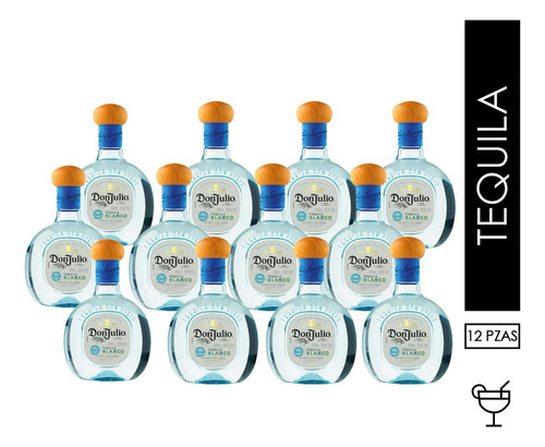 Pack De 12 Tequila Don Julio Blanco 700 Ml
