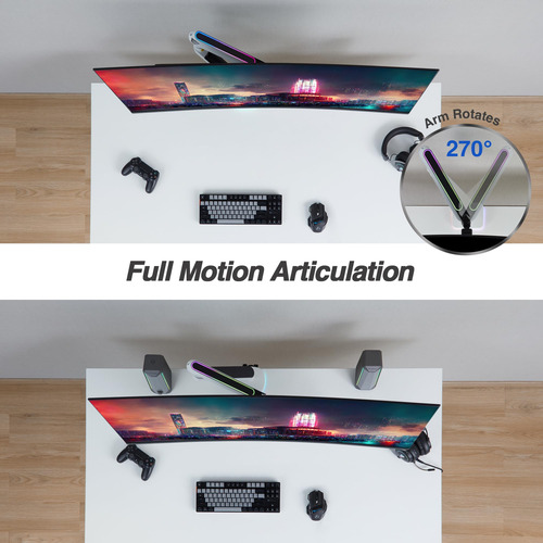 Soporte De Brazo Para Monitor De Juegos Avlt Dual 27-43