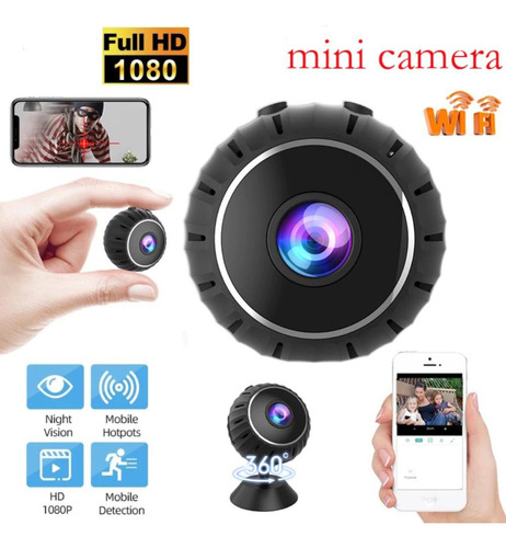 Mini Cámara Espía Inalámbrica Wifi Infrarrojo Imán Ipc-nx11